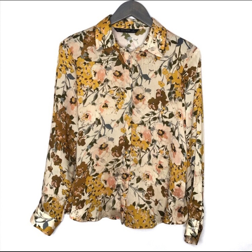 Zara Basic Floral Shirt